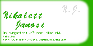 nikolett janosi business card